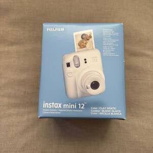 Fujifilm Instax Mini 12 Instant Camera - Clay White - NIB